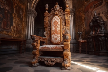 Величественный фантастический кинотеатр "Трон". Готический костюм. Генерировать искусственный интеллект - yliv