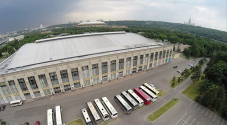 россия, москва - 7 июня 2014 года: вид спорта с высоты птичьего полета - paha_l