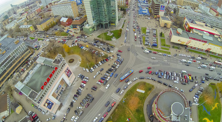 москва - 21 октября: кинотеатр "родина" и торговый центр - paha_l