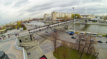 москва - 20 октября: вид с беспилотного квадрокоптера на - paha_l