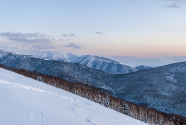 Горнолыжный комплекс «Горный воздух». Сахалин. View of the ski complex "Gorny Vozduh". Sakhalin. (marka) - marka