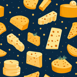 Сырная домашняя еда с бесшовным рисунком. Генерировать искусственный интеллект - yliv