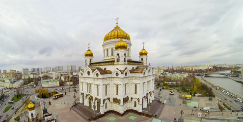 москва - 20 октября: вид с беспилотного квадрокоптера на - paha_l
