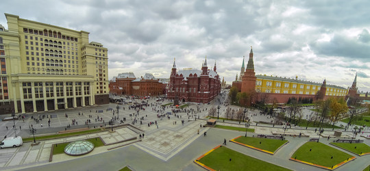 москва - 19 октября: панорама с беспилотного квадрокоптера на - paha_l