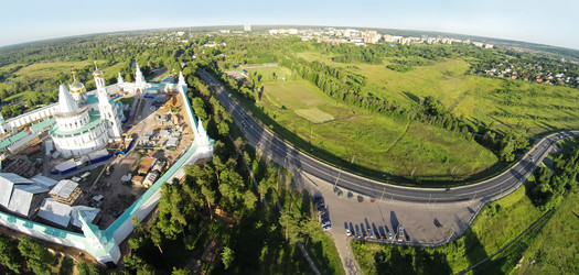россия, москва - 12 июля 2014: панорама реконструкции нового - paha_l