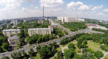 россия, москва - 24 мая 2014 года: городской пейзаж с останкинской - paha_l