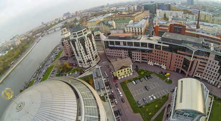 москва - 11 октября: вид на москву с беспилотного квадрокоптера - paha_l