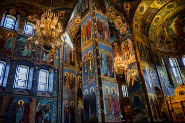 Интерьер храма Спаса на Крови, Санкт-Петербург, Россия - cookelma