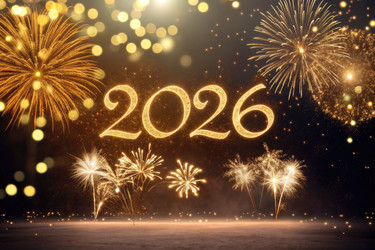 празднуем наступление нового 2026 года фейерверками и огнями - RomanZ