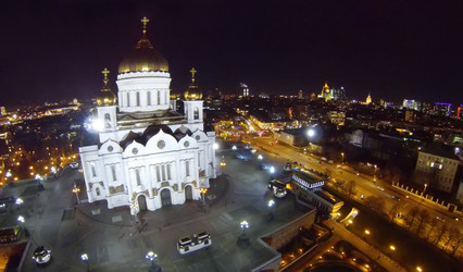 храм христа спасителя в москве ночью - paha_l