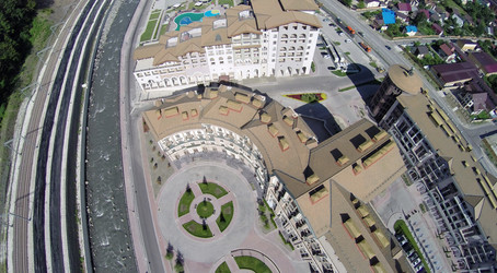 СОЧИ, РОССИЯ - 3 августа 2014: Апарт-отель Top of view Apartments в - paha_l