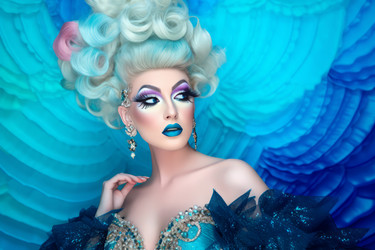 Промо-акция Blue fashion queen. Фантазия о путешествиях. Генерировать искусственный интеллект - yliv