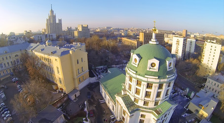 церковь святого симеона и здание на котельнической, москва - paha_l