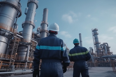 Завод по переработке нефти и газа. Генерировать искусственный интеллект - yliv