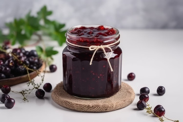 Консервная банка с вареньем из лесных ягод. Генерировать искусственный интеллект - yliv