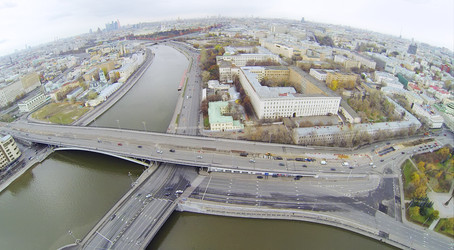 большой устьинский мост, москва-река и панорама москвы, - paha_l