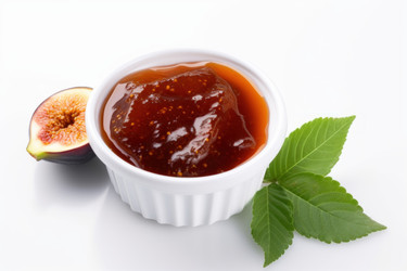 миска для варенья из инжира. ложка для еды. генеративный контент - yliv