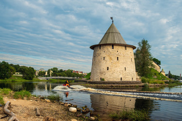 Псковский кремль на слиянии рек Великой и Псковы - OlgaGubskaya