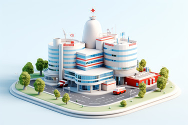 Зал 3d-икон больницы. Генерировать искусственный интеллект - yliv