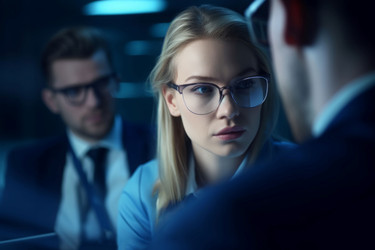 Женщина между мужскими делами. Работа на собрании. Генерировать искусственный интеллект - yliv