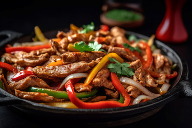 Вкусная тарелка с фахитасом. Генерировать искусственный интеллект - yliv