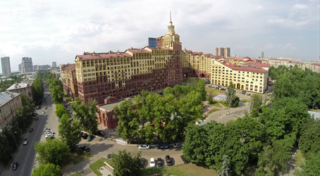 россия, москва - 6 июня 2014: городской пейзаж с современными - paha_l