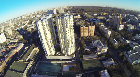 городской пейзаж с жилым комплексом эко и отелем вега - paha_l