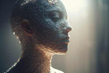 Фрактальное лицо неземное. Генерировать искусственный интеллект - yliv