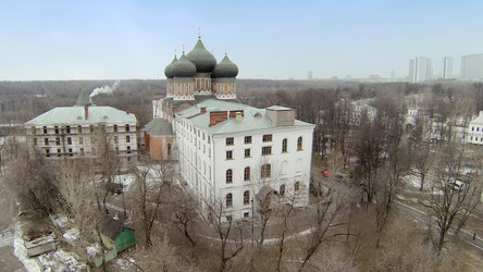 москва, россия - 02 марта 2014 г.: вид с высоты птичьего полета на церковь - paha_l