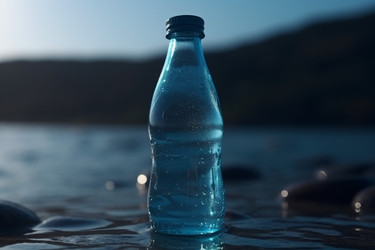 Пластиковая бутылка с водой. Генерация ИИ - yliv