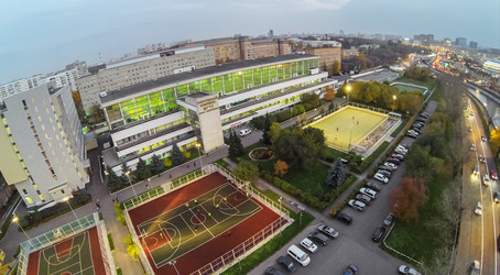 москва - 11 октября: вид с беспилотного квадрокоптера на - paha_l