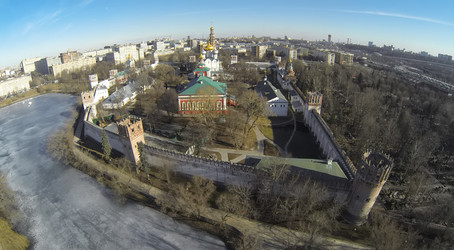 москва, россия - 23 марта 2014 г.: вид с высоты птичьего полета на - paha_l