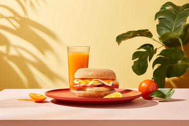 Завтрак с фотографией продукта. Генерация ИИ - yliv