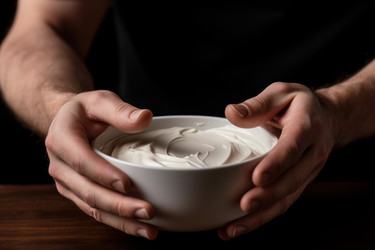 Маска для лица с кремом bowl skin. Грязевой экстракт. Генерировать искусственный интеллект - yliv
