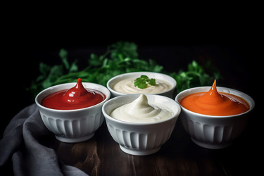 миски для соусов разной кухни. генеративный контент - yliv