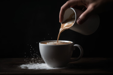 Ручная заливка запоздала. кружка-кувшин. глубокий искусственный интеллект - yliv