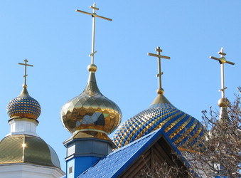 Золоченные купола православного Храма - Viktorhromov