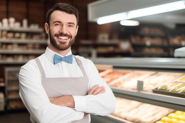 Менеджер продуктового магазина мужчина. Генерировать искусственный интеллект - yliv