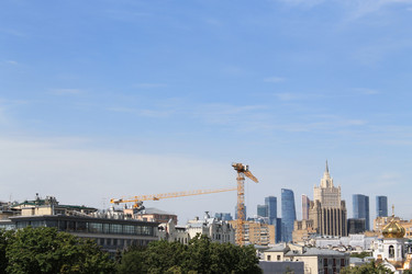 Вид на строительство с Патриаршего моста - Anastasia_y