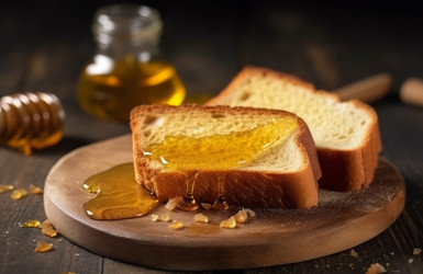 Хлеб медовый кухонные кусочки. Генерация ИИ - yliv