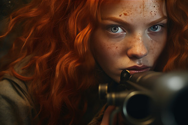 Женщина-военный снайпер. Красота женская. Генерировать искусственный интеллект - yliv