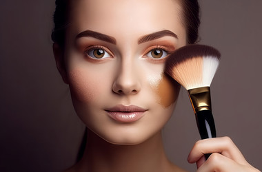 косметическая кисточка для лица. генеративный контент - yliv
