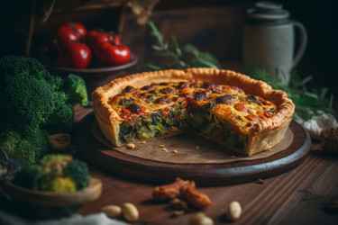 Пирог с овощами и брокколи. Генерировать искусственный интеллект - yliv