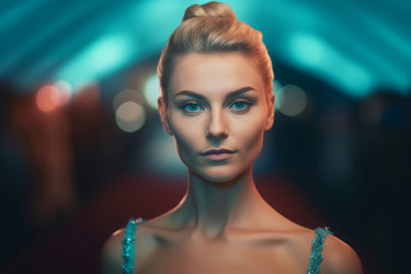Женщина-знаменитость на красной дорожке. Генерировать искусственный интеллект - yliv