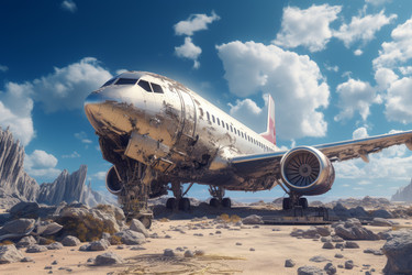 Подача десерта с помощью космической турбины blue sky. Аэропорт летает на сладком двигателе. Генерировать искусственный интеллект - yliv