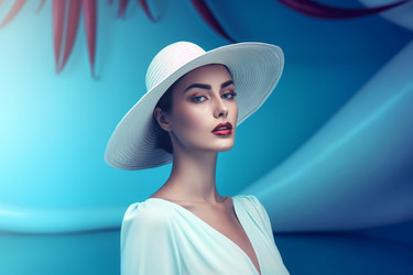 Graceful elegant woman poses photo. Generate ai - yliv
