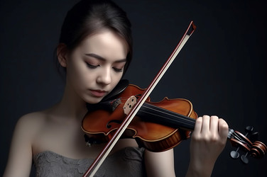 Женщина, играющая на скрипке. Генерировать искусственный интеллект - yliv