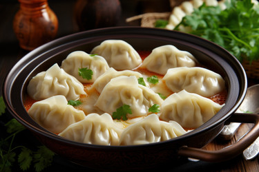 Мясные пельмени русские отварные пельмени. Полезное мясное блюдо на обед. Генерировать искусственный интеллект - yliv