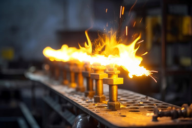 Промышленная фабрика по производству газовых горелок. Проблема с бензином в башне, разрушение масла. Генерировать искусственный интеллект - yliv