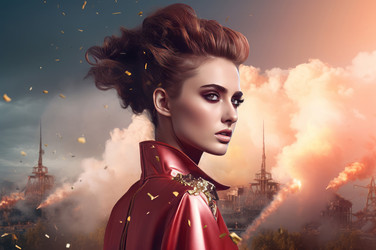 Редакционная статья о модной супер-женщине-модели. Генерировать искусственный интеллект - yliv
